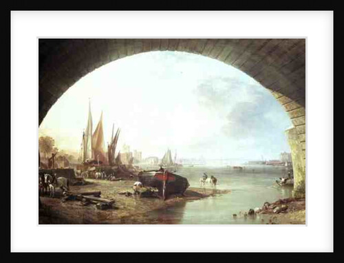 Old Vauxhall Bridge, London by William Clarkson Stanfield