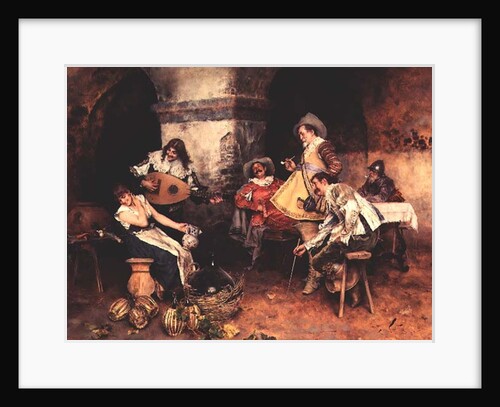 The Serenade, 1887 by Francesco Vinea