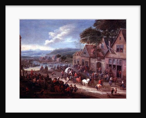 A Village Fair by Mathys Schoevaerdts