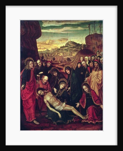 Lamentation of the Dead Christ by Ambrogio Borgognone