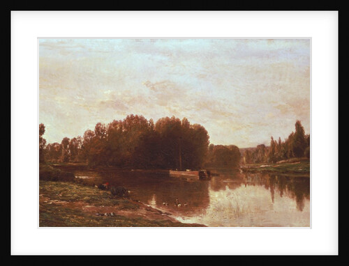 The Confluence of the River Seine and the River Oise by Charles Francois Daubigny