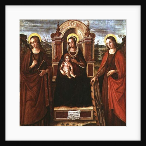 Madonna and Child Enthroned with St. Catherine of Alexandria and a Holy Female Martyr by Bartolommeo de Gentile de Urbino
