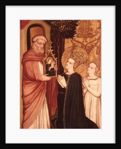 A Hermit with a Picture of the Virgin Mary by Master of Bat