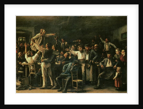 Strike, 1895 by Mihaly Munkacsy