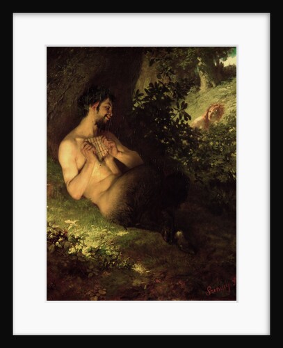 Faun and Nymph, 1868 by Pal Szinyei Merse