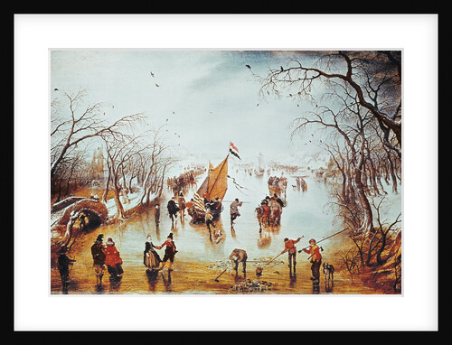 Winter Scene by Adriaen Pietersz. van de Venne