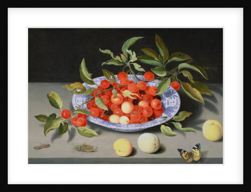 Still Life of Cherries and Peaches by Balthasar van der Ast