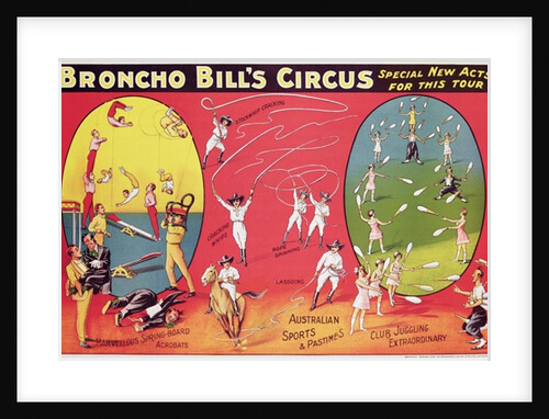 Broncho Bill's Circus, Birmingham c.1890-1910 by School English