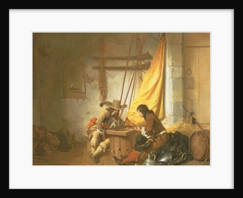 Soldiers Playing Tric-Trac, 1653 by Gerbrandt van den Eeckhout
