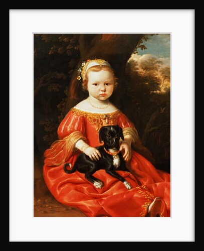 Portrait of a Girl with a Dog by Jacob Gerritsz (attr. to) Cuyp