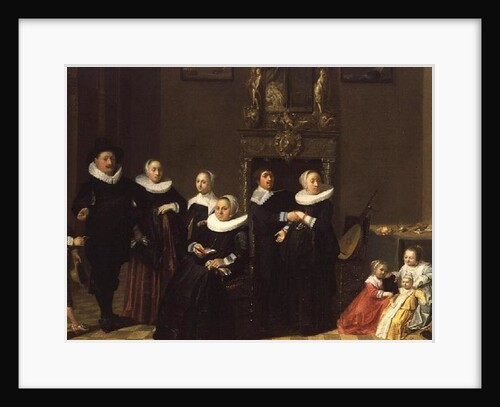 The Family of a Stadhouder in an Elegant Interior, 1635 by Netherlandish School