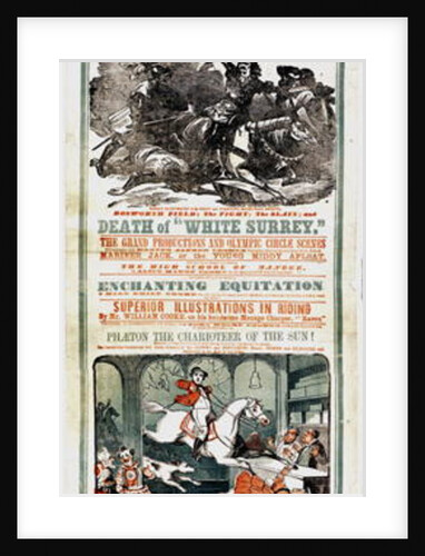 Astley's Circus poster advertising the Farewell Benefit of Mr. William Cooke, January 30th, 1860 by English School