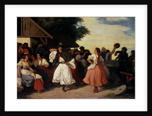 A Village Wedding Feast by Karoly Lotz