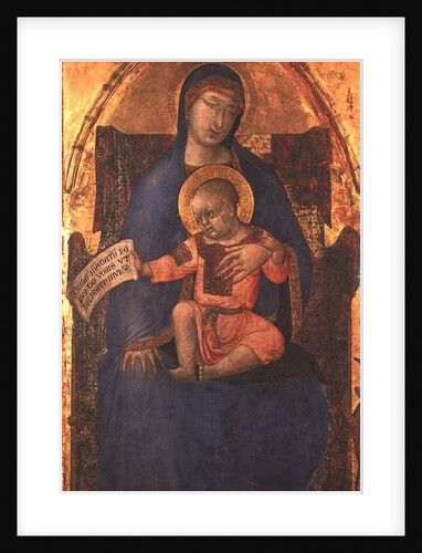Virgin and Child Enthroned, 14th century by Ambrogio Lorenzetti