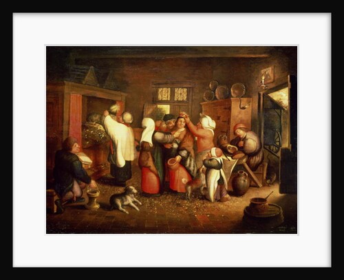 Peasant Wedding by Maerten van Cleve