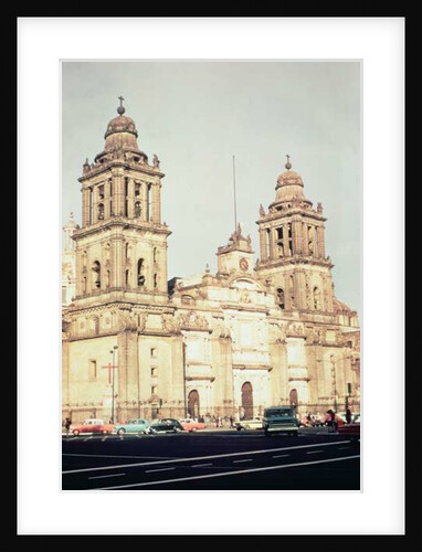 Exterior of Mexico City Cathedral from the north west, 16th century by Anonymous
