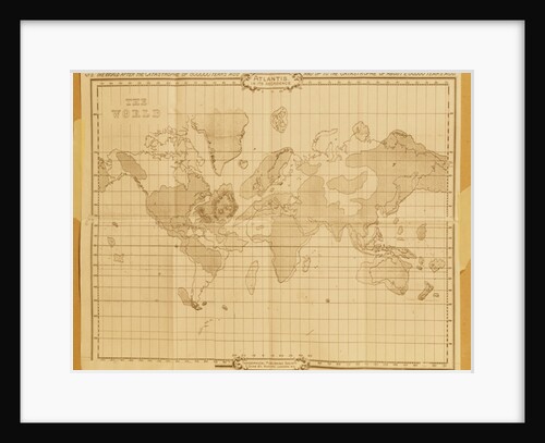 Map of the world, 'Atlantis in it's Decadence', published by the Theosophical Publishing Company by School English