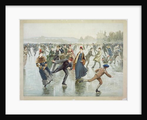 Skating, published by L. Prang and Co. by Henry Sandham