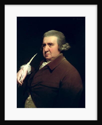 Portrait of Dr Erasmus Darwin scientist, inventor and poet, grandfather of Charles Darwin, 1792-93 by Joseph Wright of Derby