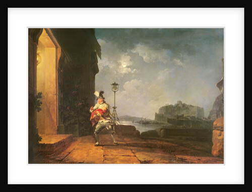 David Garrick as Don John in his adaptation of 'The Chances' by Beaumont and Fletcher, Act 1, Scene 2, c.1774 by Philip James de Loutherbourg