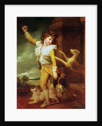 Boy with Dogs by Richard Cosway