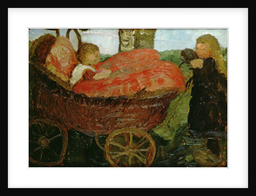 Little Girl Pushing a Pram, 1904 by Paula Modersohn-Becker
