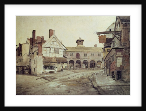 Market Place, Hereford, 1803 by Cornelius Varley