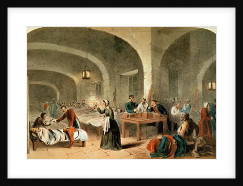 Sketch of a Ward at the Hospital at Scutari, c.1856 by Joseph-Austin Benwell