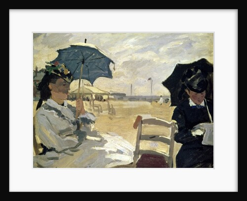 The Beach at Trouville, 1870 by Claude Monet