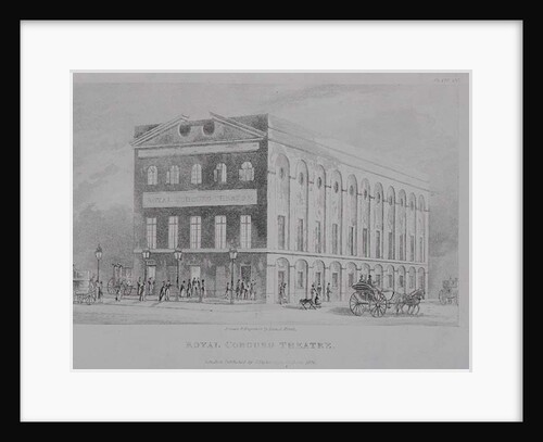 The Royal Coburg Theatre, Surrey, 1826 by English School