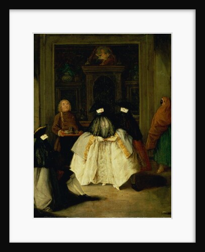 Masked Figures in a Venetian Coffee House by Pietro Longhi