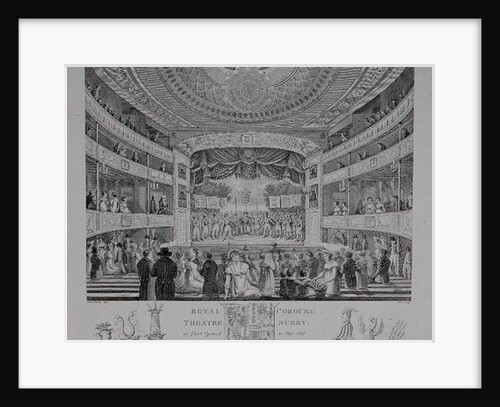The Royal Cobourg Theatre, Surry, 1818 by English School