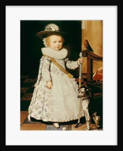 Portrait of a Young Boy with a Golf Club and Ball by Jan Anthonisz. van Ravesteyn