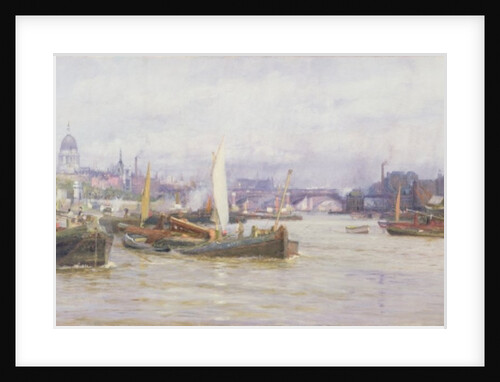 Shipping on the Thames by Charles William Wyllie