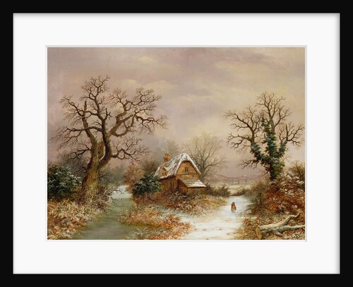 Little Red Riding Hood in the Snow, 19th century by Charles Leaver