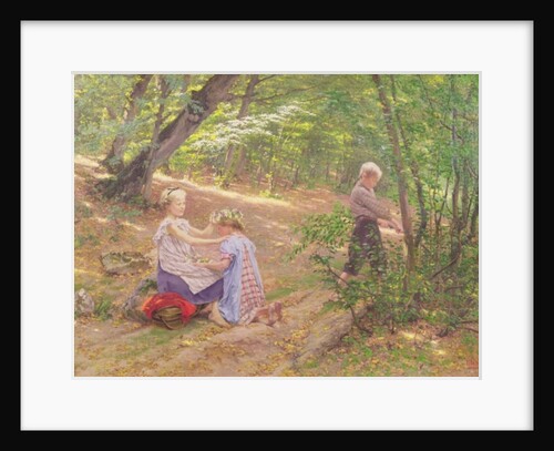 A Garland of Flowers, 19th century by Frigyes Friedrich Miess