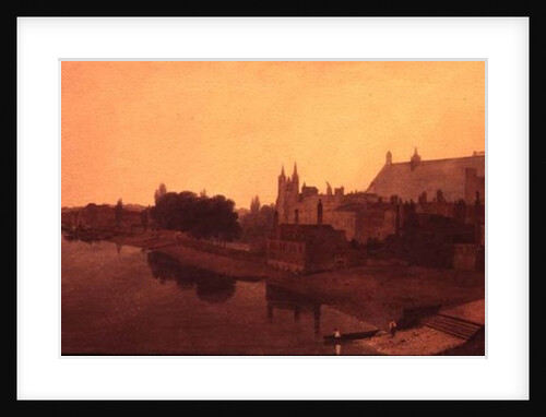 Westminster Abbey and Hall and Old Houses of Parliament by Peter de Wint