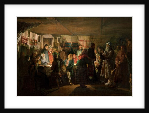 The Visit of a Sorcerer to a Peasant Wedding, 1875 by Vasili Maksimovich Maksimov
