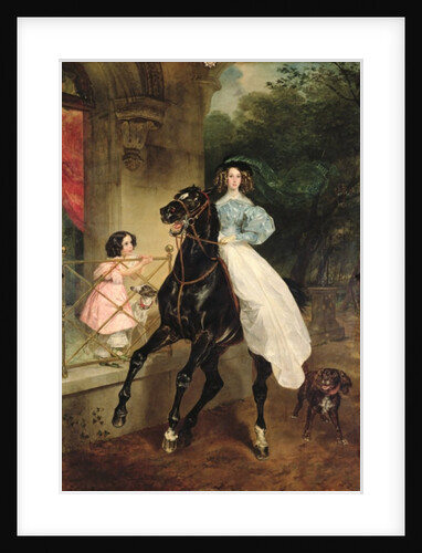 The Horsewoman, Portrait of Giovanina and Amacilia Paccini, wards of Countess Samoilova, 1832 by Karl Pavlovich Bryullov