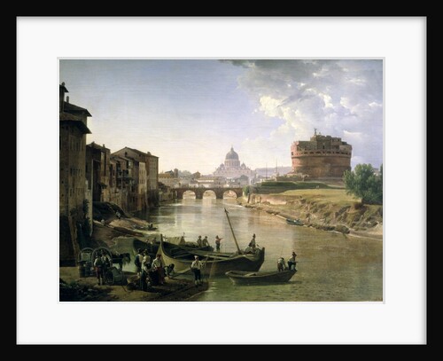 New Rome with the Castel Sant'Angelo, 1825 by Silvestr Fedosievich Shchedrin