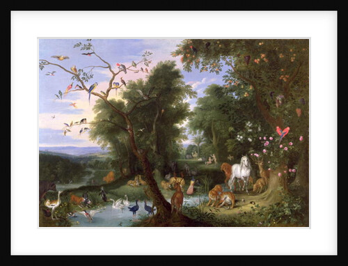 The Garden of Eden, 1659 by Jan van the Elder Kessel