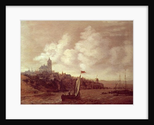 River and City Scene by Jan Meerhout