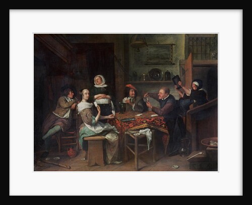 The Card Players by Jan Havicksz. Steen