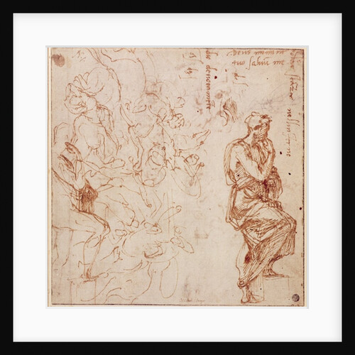 Figure Studies for a Woman by Michelangelo Buonarroti