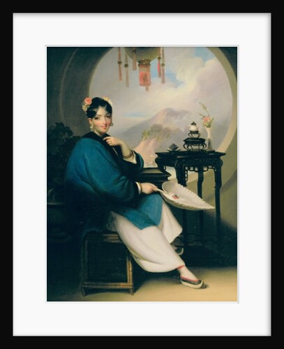 Portrait of a young Eurasian lady by George Chinnery