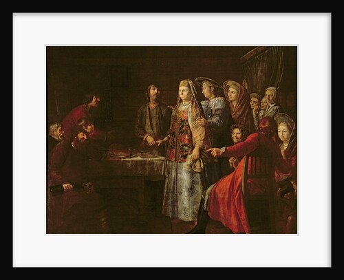Celebrating the Wedding Agreement, 1777 by Mikhajl Shibanov