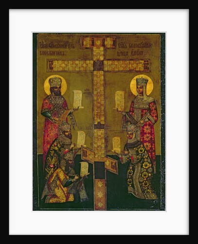 St. Constantine and St. Helena by School Russian