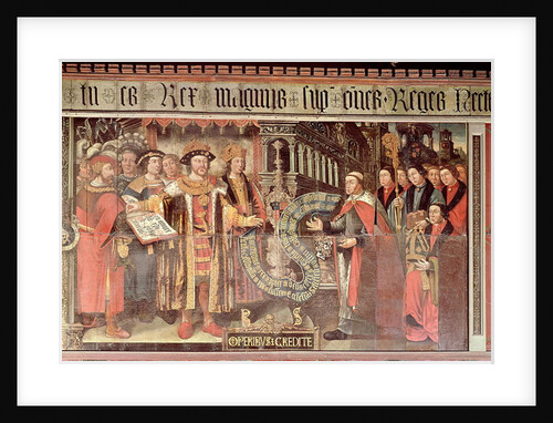 Bishop Robert Sherburne with Henry VIII c.1508-36 by Lambert Barnard