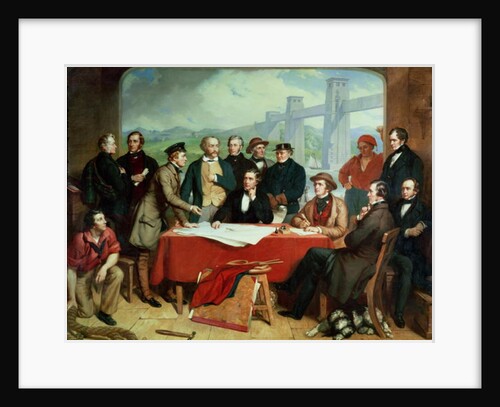 Conference of Engineers at Britannia Bridge, c.1850 by John Lucas