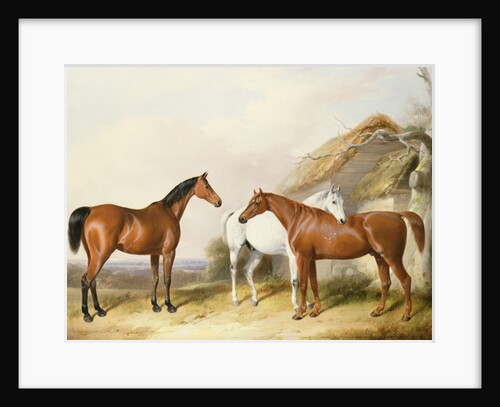 Outside the Stable, 1845 by William Barraud